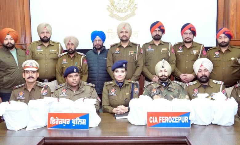 ਫ਼ਿਰੋਜ਼ਪੁਰ ਪੁਲਿਸ ਨੂੰ ਮਿਲੀ ਵੱਡੀ ਸਫਲਤਾ, 23 ਕਿੱਲੋ 177 ਗ੍ਰਾਮ ਅਫੀਮ ਤੇ ਕਾਰ ਸਮੇਤ ਦੋ ਗ੍ਰਿਫ਼ਤਾਰ