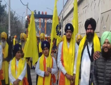 ਗੁਰਦੁਆਰਾ ਸਾਹਿਬ ਮਿਆਣੀ ਬਾਕਰਪੁਰ ਤੋਂ ਸਜਾਇਆ ਗਿਆ ਵਿਸ਼ਾਲ ਨਗਰ ਕੀਰਤਨ