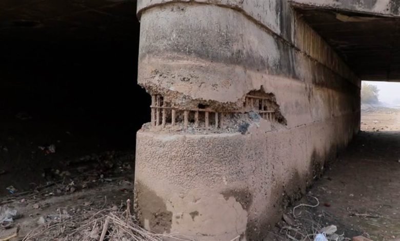 ਸਿੱਧਵਾਂ ਨਹਿਰ ਈਸ਼ਰ ਨਗਰ ਪੁਲ਼ ਦੇ ਪਿੱਲਰਾਂ ਦੀ ਹਾਲਤ ਖ਼ਸਤਾ