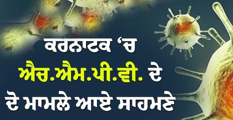 ਕਰਨਾਟਕ ਚ ਐਚ.ਐਮ.ਪੀ.ਵੀ. ਦੇ ਦੋ ਮਾਮਲੇ ਆਏ ਸਾਹਮਣੇ