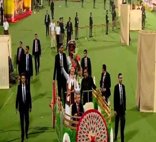 ਪ੍ਰਧਾਨ ਮੰਤਰੀ ਨਰਿੰਦਰ ਮੋਦੀ ਗੁਹਾਟੀ ਦੇ ਸਰਸੁਜਈ ਸਟੇਡੀਅਮ ਪੁੱਜੇ