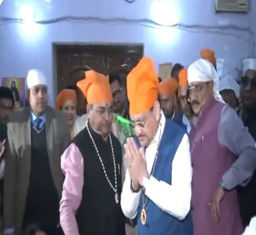 ਕੇਂਦਰੀ ਮੰਤਰੀ ਜੇ.ਪੀ. ਨੱਢਾ ਕਰੋਲ ਬਾਗ ਦੇ ਸ੍ਰੀ ਗੁਰੂ ਰਵਿਦਾਸ ਮੰਦਿਰ 'ਚ ਹੋਏ ਨਤਮਸਤਕ