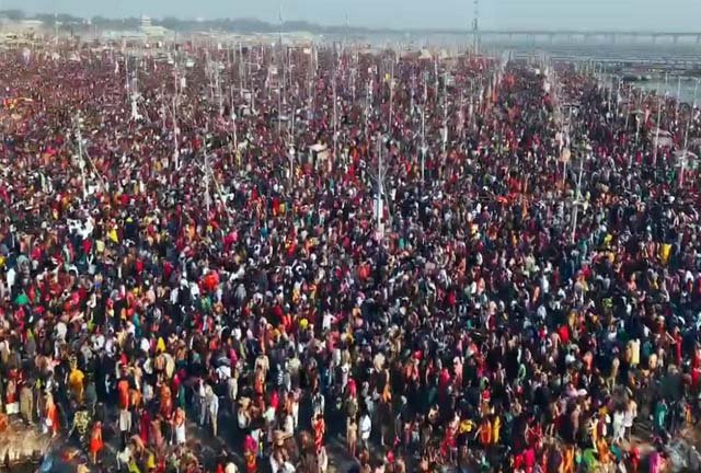 ਮਹਾਕੁੰਭ ​​ਵਿਚ ਇਸ਼ਨਾਨ ਕਰਨ ਵਾਲਿਆਂ ਦੀ ਗਿਣਤੀ ਹੋਈ 45 ਕਰੋੜ ਤੋਂ ਪਾਰ