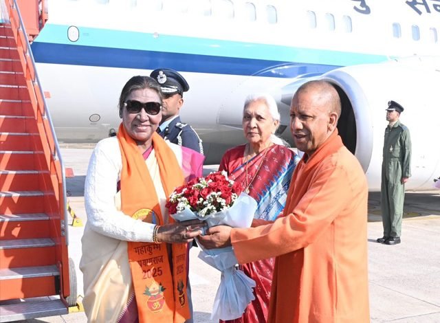 ਪ੍ਰਯਾਗਰਾਜ ਪੁੱਜੇ ਰਾਸ਼ਟਰਪਤੀ