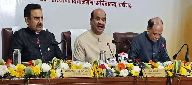 ਵਿਧਾਇਕਾਂ ਦੇ ਓਰੀਐਂਟੇਸ਼ਨ ਪ੍ਰੋਗਰਾਮ ’ਚ ਹਰਿਆਣਾ ਦੇ ਮੁੱਖ ਮੰਤਰੀ ਨੇ ਕੀਤਾ ਲੋਕ ਸਭਾ ਸਪੀਕਰ ਦਾ ਸਵਾਗਤ