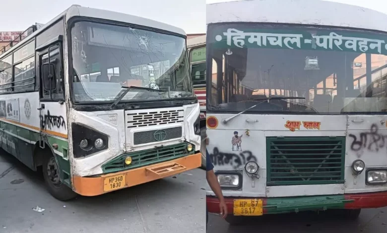 ਅੰਮ੍ਰਿਤਸਰ ਬੱਸ ਸਟੈਂਡ 'ਤੇ ਤੋੜੇ ਹਿਮਾਚਲ ਬੱਸ ਦੇ ਸ਼ੀਸ਼ੇ, ਲਿਖਿਆ ਖ਼ਾਲਿਸਤਾਨ, ਦੇਰ ਰਾਤ ਕਿਸੇ ਨੇ ਕੀਤੀ ਇਹ ਵਾਰਦਾਤ