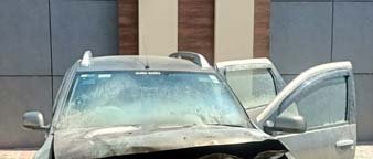 ਵਿਆਹ ਸਮਾਗਮ ਦੌਰਾਨ ਪੈਲੇਸ ਦੇ ਬਾਹਰ ਖੜੀ ਕਾਰ ਨੂੰ ਅਚਾਨਕ ਲੱਗੀ ਅੱਗ