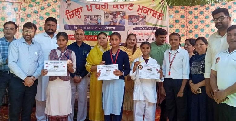 ਸਰਕਾਰੀ ਹਾਈ ਸਕੂਲ ਬੰਨ ਵਾਲਾ ਹਨਵੰਤਾ ਵਿਖੇ ਜਿਲਾ ਪੱਧਰੀ ਕਰਾਟੇ ਮੁਕਾਬਲਿਆਂ ਦਾ ਆਯੋਜਨ