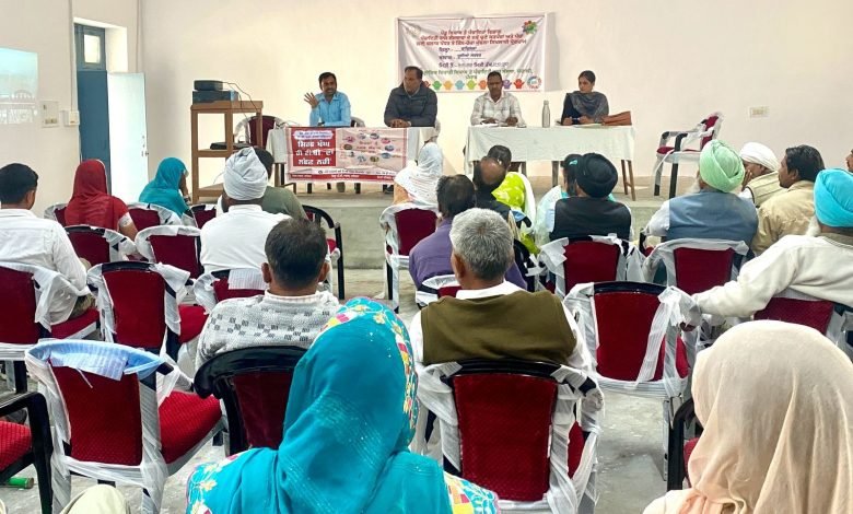 ਨਵੀਆਂ ਚੁਣੀਆਂ ਗਈਆਂ ਪੰਚਾਇਤਾਂ ਨੂੰ 100 ਦਿਨਾਂ ਦੀ ਟੀਬੀ ਮੁਕਤ ਭਾਰਤ ਮੁਹਿੰਮ ਬਾਰੇ ਕਰਵਾਇਆ ਜਾਣੂ