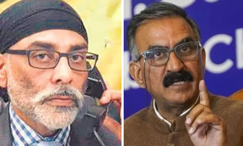 ਅੱਤਵਾਦੀ ਪੰਨੂ ਨੇ ਹਿਮਾਚਲ ਦੇ CM ਸੁੱਖੂ ਨੂੰ ਦਿੱਤੀ ਧਮਕੀ, ਸ਼ਿਮਲਾ 'ਚ ਖਾਲਿਸਤਾਨ ਦਾ ਝੰਡਾ ਲਹਿਰਾਉਣ ਵਾਲੇ ਨੂੰ ਦਿੱਤਾ ਜਾਵੇਗਾ 11 ਲੱਖ ਦਾ ਇਨਾਮ