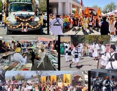 ਕਿਲੋਨਾ ਵਿਖੇ ਓਕਆਗਨ ਗੁਰਦੁਆਰਾ ਵੱਲੋਂ ਸਜਾਏ ਵਿਸਾਖੀ ਨਗਰ ਕੀਰਤਨ ਵਿਚ ਹਜਾਰਾਂ ਸ਼ਰਧਾਲੂ ਬੜੇ ਉਤਸ਼ਾਹ ਨਾਲ ਸ਼ਾਮਲ ਹੋਏ