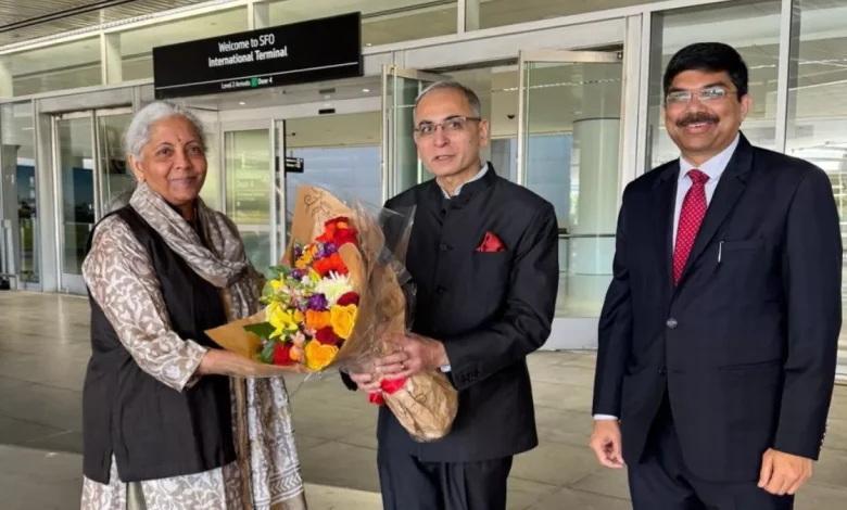 ਅਮਰੀਕਾ ਦੌਰੇ 'ਤੇ ਵਿੱਤ ਮੰਤਰੀ ਨਿਰਮਲਾ ਸੀਤਾਰਮਨ, ਸਟੈਨਫੋਰਡ 'ਚ ਦੇਣਗੇ ਭਾਸ਼ਣ, IMF-World Bank ਦੀ ਬੈਠਕ 'ਚ ਲੈਣਗੇ ਹਿੱਸਾ