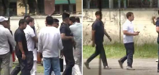 राहुल गांधी का पुंछ दौरा : पाकिस्तानी गोलाबारी में मारे गए लोगों के परिजनों से की मुलाकात