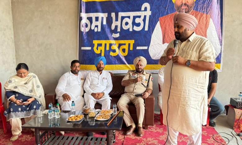 ਪਿੰਡ ਸੋਢੇ ਵਾਲਾ, ਬਹਾਦਰ ਵਾਲਾ, ਪੱਧਰੀ, ਗਿੱਲਾਂ ਵਾਲਾ, ਖੁਸ਼ਹਾਲ ਸਿੰਘ ਵਾਲਾ, ਆਸਲ ਵਿਖੇ ਪਹੁੰਚੀ ਨਸ਼ਾ ਮੁਕਤੀ ਯਾਤਰਾ