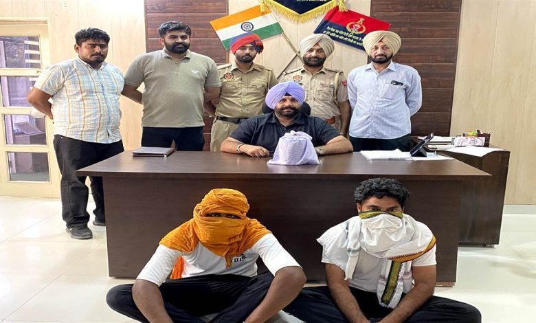 ਸੀਆਈਏ ਸਟਾਫ ਦੀ ਪੁਲਿਸ ਨੇ 516 ਗ੍ਰਾਮ ਹੈਰੋਇਨ ਸਣੇ ਬਾਈਕ ਸਵਾਰ ਦੋ ਨੱਪੇ