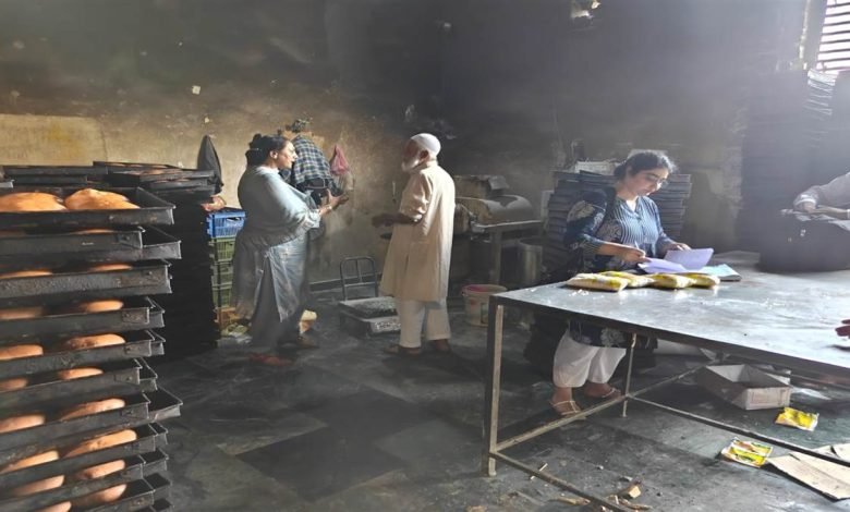 ਬੇਕਰੀਆਂ 'ਚ ਸਫ਼ਾਈ ਨਾ ਹੋਣ ਕਾਰਨ ਫੂਡ ਸੇਫਟੀ ਟੀਮ ਨੇ ਕੀਤੀ ਕਾਰਵਾਈ