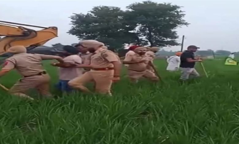 ਜਾਹਲਾਂ ਪਿੰਡ 'ਚ ਪੁਲਿਸ ਤੇ ਕਿਸਾਨਾਂ ਵਿਚਕਾਰ ਟਕਰਾਅ, ਕਈ ਦਰਜਨ ਕਿਸਾਨ ਲਏ ਹਿਰਾਸਤ 'ਚ; ਸਥਿਤੀ ਤਣਾਅਪੂਰਨ