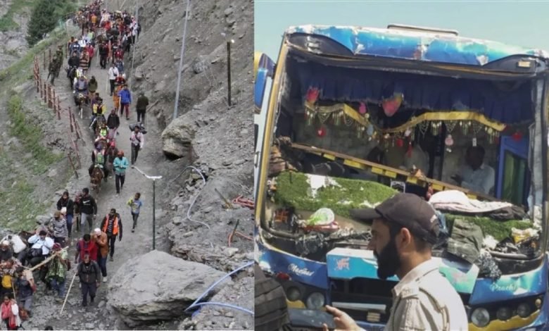 ਅਮਰਨਾਥ ਯਾਤਰਾ ਦੌਰਾਨ 3 ਬੱਸਾਂ ਦੀ ਟੱਕਰ, 10 ਯਾਤਰੀ ਜ਼ਖ਼ਮੀ