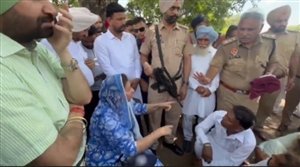 ਭਾਜਪਾ ਦੇ ਕੈਂਪ 'ਚ ਸ਼ਰਾਰਤੀ ਅਨਸਰਾਂ ਨੇ ਕੀਤਾ ਹੰਗਾਮਾ, ਪ੍ਰਨੀਤ ਕੌਰ ਨੇ ਸਰਕਾਰ ਖ਼ਿਲਾਫ਼ ਲਾਇਆ ਧਰਨਾ