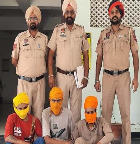 ਖਾਲਿਸਤਾਨੀ ਨਾਅਰੇ ਲਿਖਣ ਵਾਲੇ ਤਿੰਨ ਕਾਬੂ