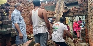 ਭਾਰੀ ਬਾਰਿਸ਼ ਦੇ ਚਲਦਿਆਂ ਕੱਚੇ ਕਮਰੇ ਦੀ ਛੱਤ ਡਿੱਗਣ ਨਾਲ ਇਕ ਦੀ ਮੌਤ