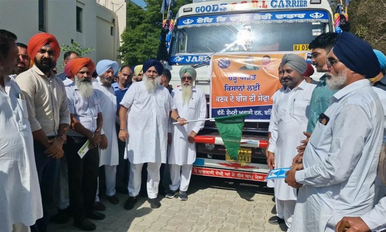 ਸੁਖਬੀਰ ਬਾਦਲ ਨੇ ਹੜ੍ਹ ਪੀੜਤਾਂ ਲਈ ਭੇਜੇ 500 ਕੁਇੰਟਲ ਕਣਕ ਦੇ ਬੀਜ