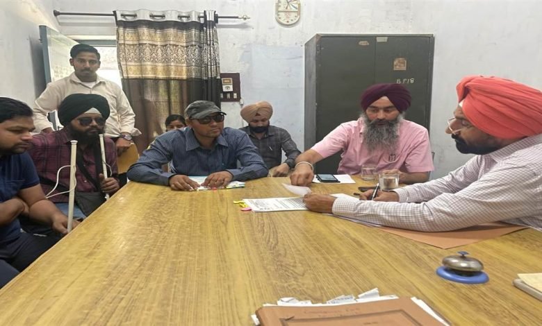 ਸਟੇਟ ਕਮਿਸ਼ਨਰ ਸੰਧੂ ਵੱਲੋਂ ਬਰੇਲ ਭਵਨ ਜਮਾਲਪੁਰ ਦਾ ਦੌਰਾ