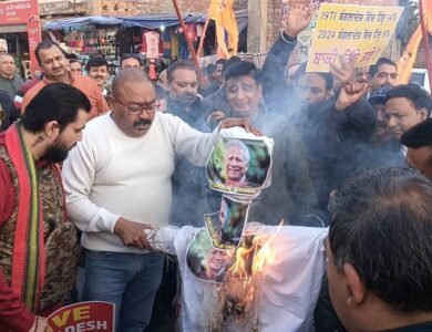 ਹਿੰਦੂ ਜਥੇਬੰਦੀਆਂ ਨੇ ਸ਼ਹਿਰ ’ਚ ਕੀਤਾ ਰੋਸ ਪ੍ਰਦਰਸ਼ਨ