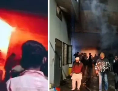 ਲੱਕੜ ਦੇ ਗੋਦਾਮ 'ਚ ਲੱਗੀ ਭਿਆਨਕ ਅੱਗ, ਲੱਖਾਂ ਦਾ ਨੁਕਸਾਨ