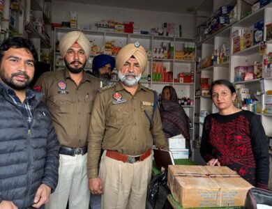 ਦਵਾਈਆਂ ਦੀ ਗੈਰਕਾਨੂੰਨੀ ਵਿਕਰੀ ਖ਼ਿਲਾਫ਼ ਡਰੱਗ ਕੰਟਰੋਲ ਵਿਭਾਗ ਦੀ ਕਾਰਵਾਈ