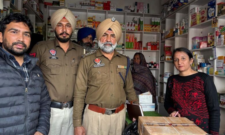 ਦਵਾਈਆਂ ਦੀ ਗੈਰਕਾਨੂੰਨੀ ਵਿਕਰੀ ਖ਼ਿਲਾਫ਼ ਡਰੱਗ ਕੰਟਰੋਲ ਵਿਭਾਗ ਦੀ ਕਾਰਵਾਈ