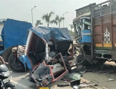 ਪੈਟਰੋਲ ਟੈਂਕਰ ਤੇ ਟਰੱਕ ਦੀ ਟੱਕਰ 'ਚ ਉੱਡੇ ਪਰਖੱਚੇ, ਦੋ ਘਰਾਂ ਦੇ ਬੁੱਝੇ ਚਿਰਾਗ