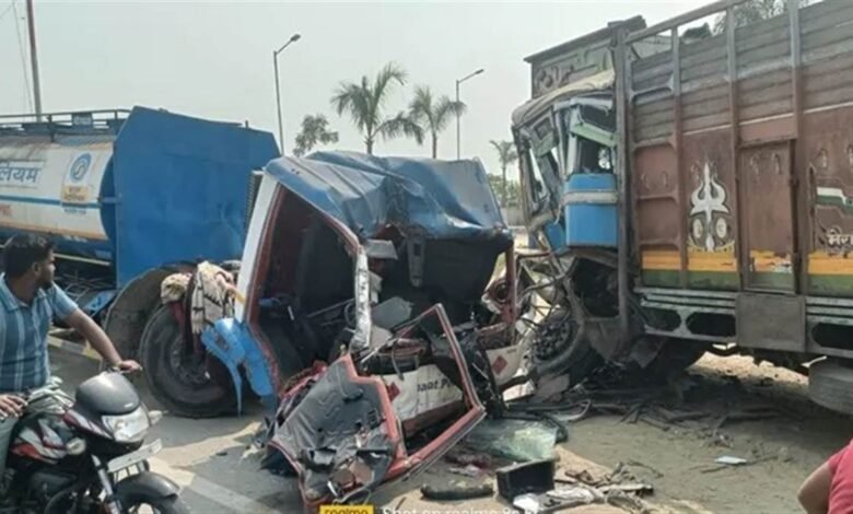 ਪੈਟਰੋਲ ਟੈਂਕਰ ਤੇ ਟਰੱਕ ਦੀ ਟੱਕਰ 'ਚ ਉੱਡੇ ਪਰਖੱਚੇ, ਦੋ ਘਰਾਂ ਦੇ ਬੁੱਝੇ ਚਿਰਾਗ